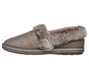 Skechers 32777/DKTP Taupe Womens Soft Slip On Slippers