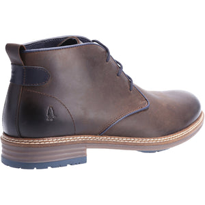 Hush Puppies Jonas Brown Mens Casual Comfort Leather Lace Up Boot