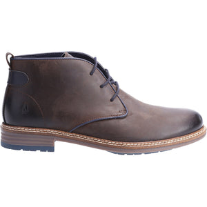 Hush Puppies Jonas Brown Mens Casual Comfort Leather Lace Up Boot
