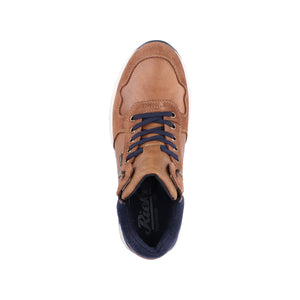 Rieker 36140-20 Brown Mens Casual Comfort Zip/Lace Up Shoes