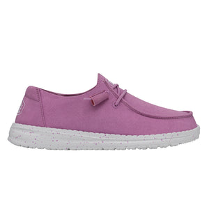 Hey Dude Wendy Slub Canvas Violet Women's Slip On Canvas Relaxed Fit Shoes