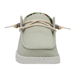 Hey Dude Wendy Fringe Sage Women's Slip On Canvas Relaxed Fit Shoes