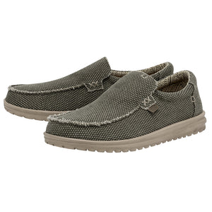 Hey Dude Mikka Braided Army Mens Slip On Canvas Shoes