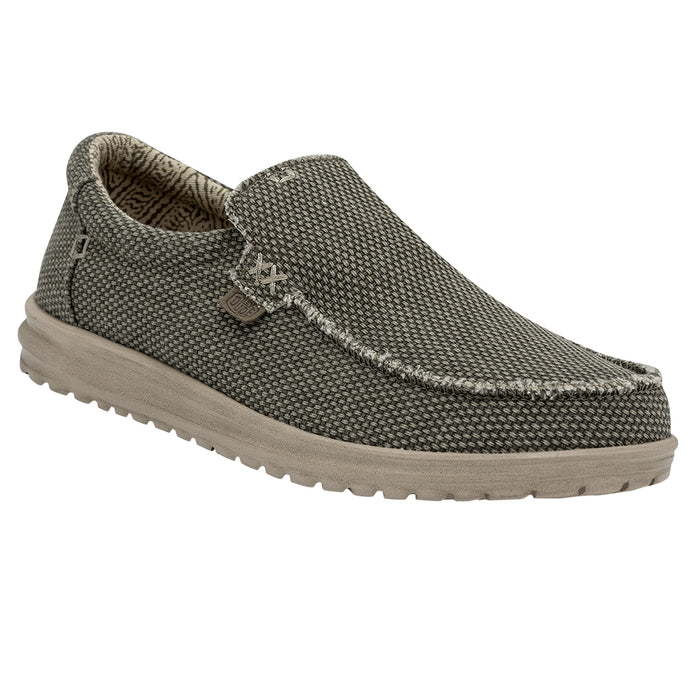 Hey Dude Mikka Braided Army Mens Slip On Canvas Shoes