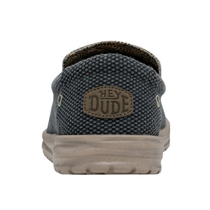 Hey Dude Mikka Deep Blue Mens Slip On Canvas Shoes
