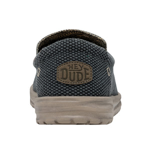 Hey Dude Mikka Deep Blue Mens Slip On Canvas Shoes