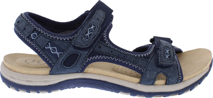 Free Spirit Frisco Navy Women's Casual Touch Fastening Sandals