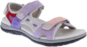 Free Spirit Zeal Purple Multi Women's Casual Touch Fastening Sandals
