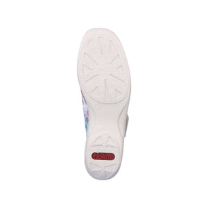 Rieker 413J2-90 White Multi Womens Casual Comfort Shoes