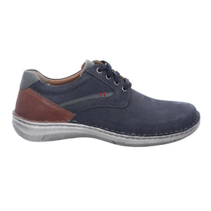 Josef Seibel Anvers 68 Dunkelblau-multi Mens Casual Comfort Leather Shoes