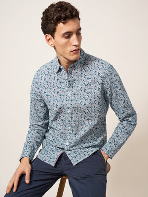 White Stuff Chorley Leaf Printed Shirt