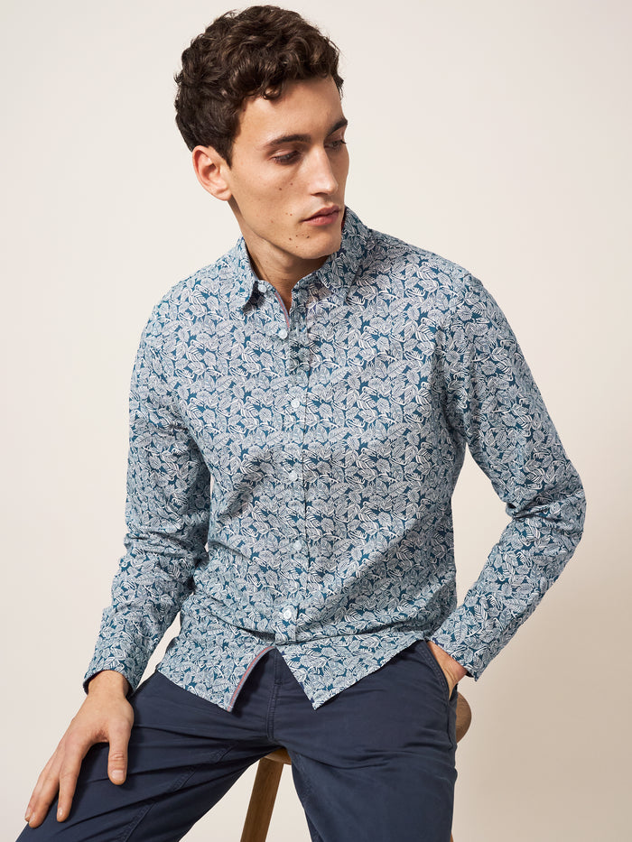 White Stuff Chorley Leaf Printed Shirt