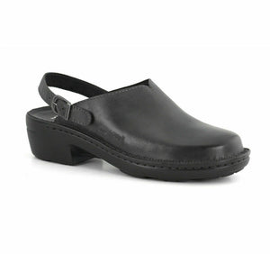 Josef Seibel Betsy Black Womens Slip On Slingback Leather Mule Sandals