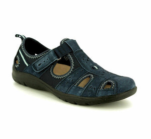 Earth Spirit Cleveland Navy Womens Casual Suede Shoes Sandals