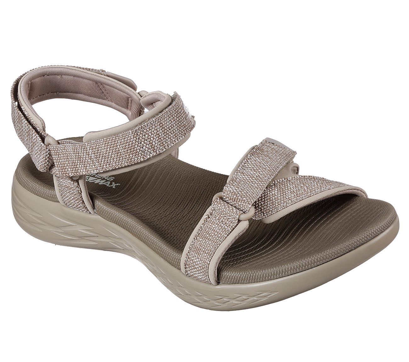 Skechers 15315/TPE Taupe Womens Sporty Casual Walking Sandals – The Shoe