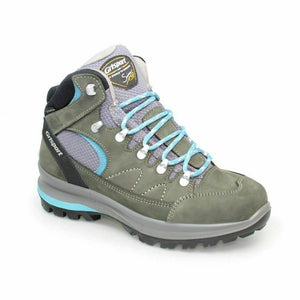Grisport Lady Anaheim Grey Turquoise Womens Walking Hiking Boots Lace Up Leather