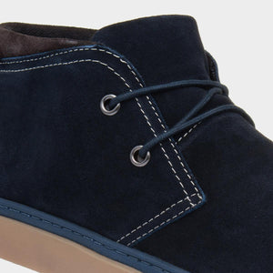 Catesby 44855D Navy Mens Casual Comfort Suede Lace Up Ankle Boots