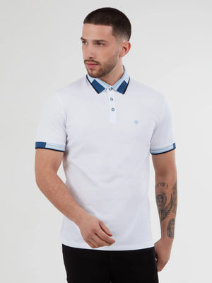 Mish Mash 2961 Oslo White Cotton Jersey Polo