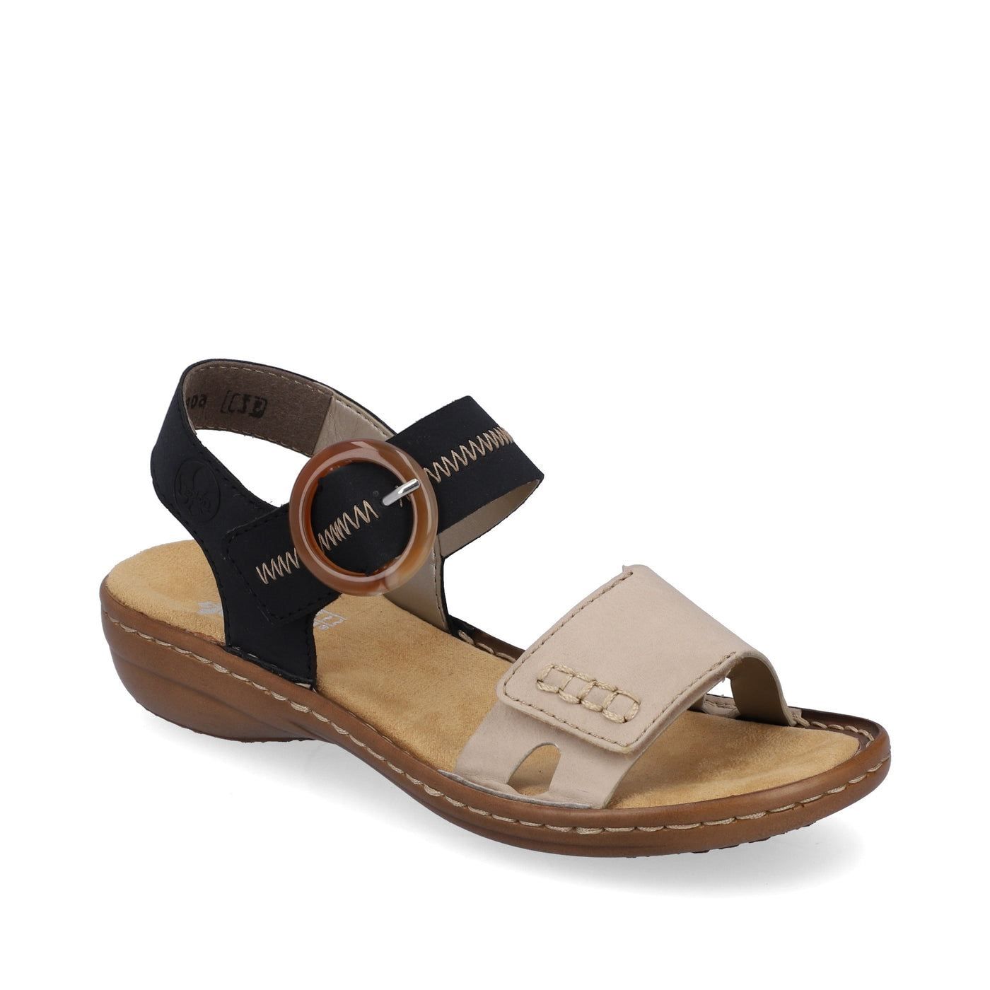 Rieker 608Z3-62 Cream Comfort Sandals – The Shoe Centre