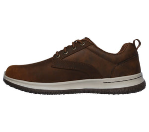Skechers 65693/CDB Brown Mens Casual Comfort Stretchy Bungee Lace System Shoes