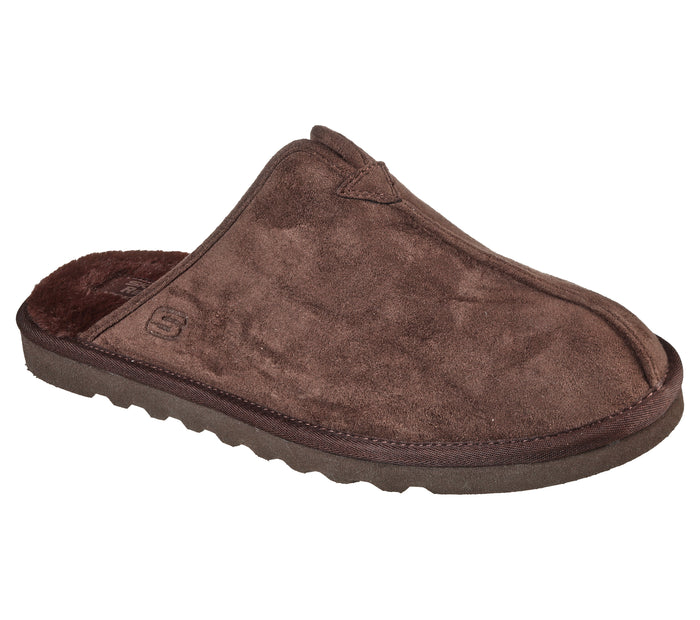 Skechers 66094/CHOC Relaxed Fit: Renten- Palco Men's Chocolate Comfort Slippers