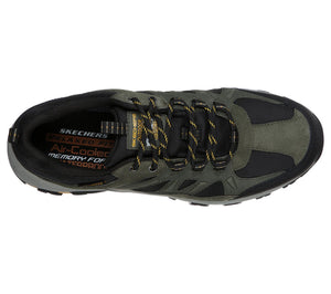 Skechers 66275/OLBK Olive Mens Casual Comfort Lace Up Walking Shoes