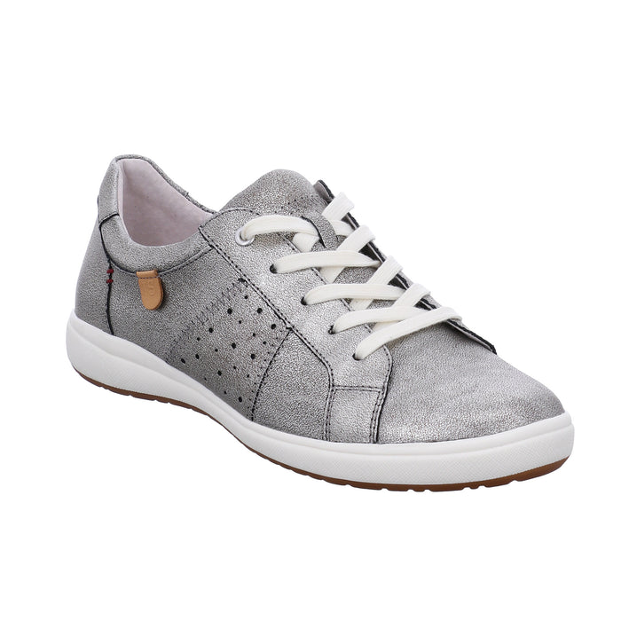Josef Seibel Caren 01 Platin Silver Womens Casual Comfort Leather Ankle Boots