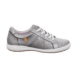 Josef Seibel Caren 01 Platin Silver Womens Casual Comfort Leather Ankle Boots