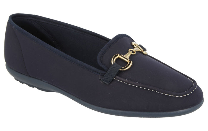 EasyB 72858N Tonga Navy (2V) Womens Stretch Casual Comfort Loafers
