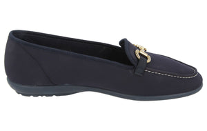 EasyB 72858N Tonga Navy (2V) Womens Stretch Casual Comfort Loafers