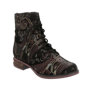 Josef Seibel Sanja 01 Black Womens Lightweight Casual Comfort Leather Lace Up Boots