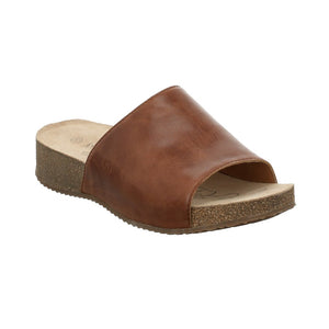 Josef Seibel Tonga 51 Camel Womens Slip On Leather Mules