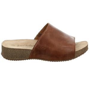 Josef Seibel Tonga 51 Camel Womens Slip On Leather Mules