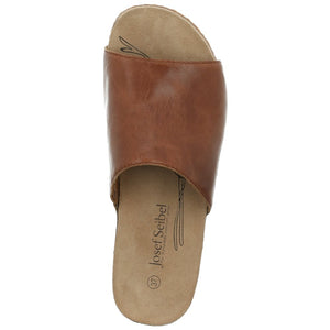 Josef Seibel Tonga 51 Camel Womens Slip On Leather Mules