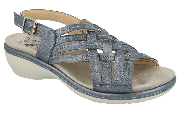 EasyB 78859N Worcester Navy (2V) Womens Wide Fit Casual Comfort Sandals