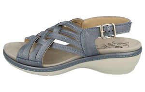 EasyB 78859N Worcester Navy (2V) Womens Wide Fit Casual Comfort Sandals