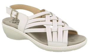 EasyB 78859W Worcester White (2V) Womens Wide Fit Casual Comfort Sandals
