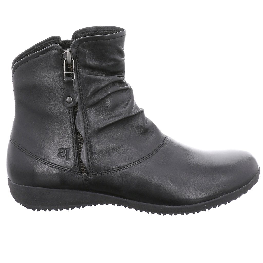 Josef Seibel Naly 24 Black Schwarz Womens Casual Comfort Leather Ankle The Shoe Centre