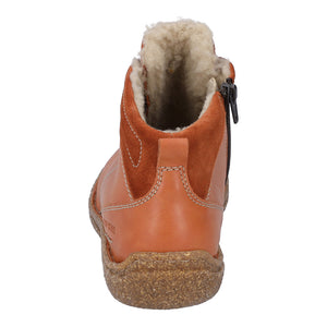 Josef Seibel Neele 57 Orange-Kombi Womens Casual Comfort Leather Lace Up Boots