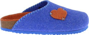 Adesso Bexly Blue Heart Slipper Womens Comfort Slippers