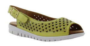 Adesso Bonnie Lime Comfort Womens Casual Slingback Sandal