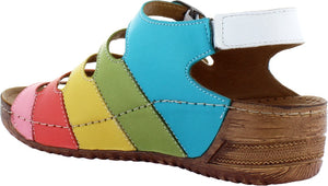 Adesso Astrid Rainbow Comfort Womens Casual Slingback Sandal