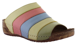 Adesso Eva Pastel Comfort Womens Casual Mule Sandal