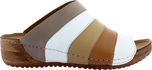 Adesso Eva Mocha Comfort Womens Casual Mule Sandal