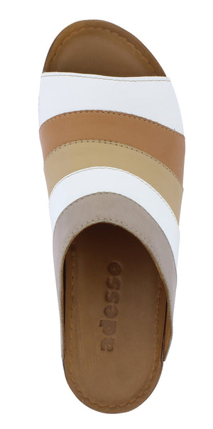 Adesso Eva Mocha Comfort Womens Casual Mule Sandal