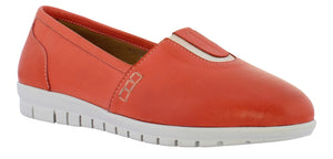 Adesso Rose Sunset Red Leather Comfort Shoe Pump