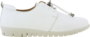 Adesso Sarah White Leather Comfort Shoe