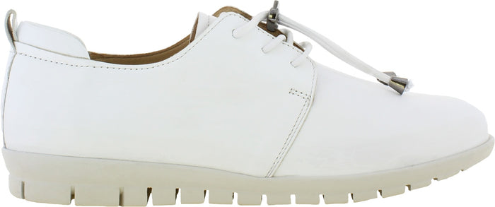 Adesso Sarah White Leather Comfort Shoe