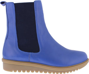 Adesso Trudy Royal Blue Womens Casual Comfort Leather Boots
