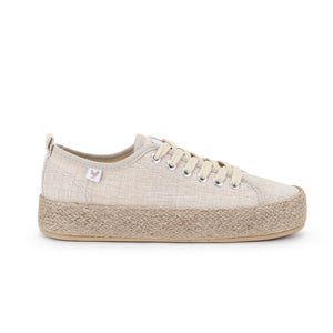 Walk In Pitas Womens Ada Linen Arena Espadrille Casual Trainer